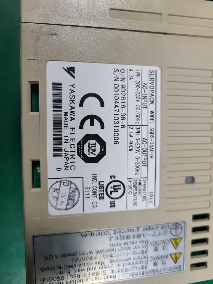 YASKAWA SERVOPACK SGDS-04A01A (400W-중고) 야스까와 서보팩