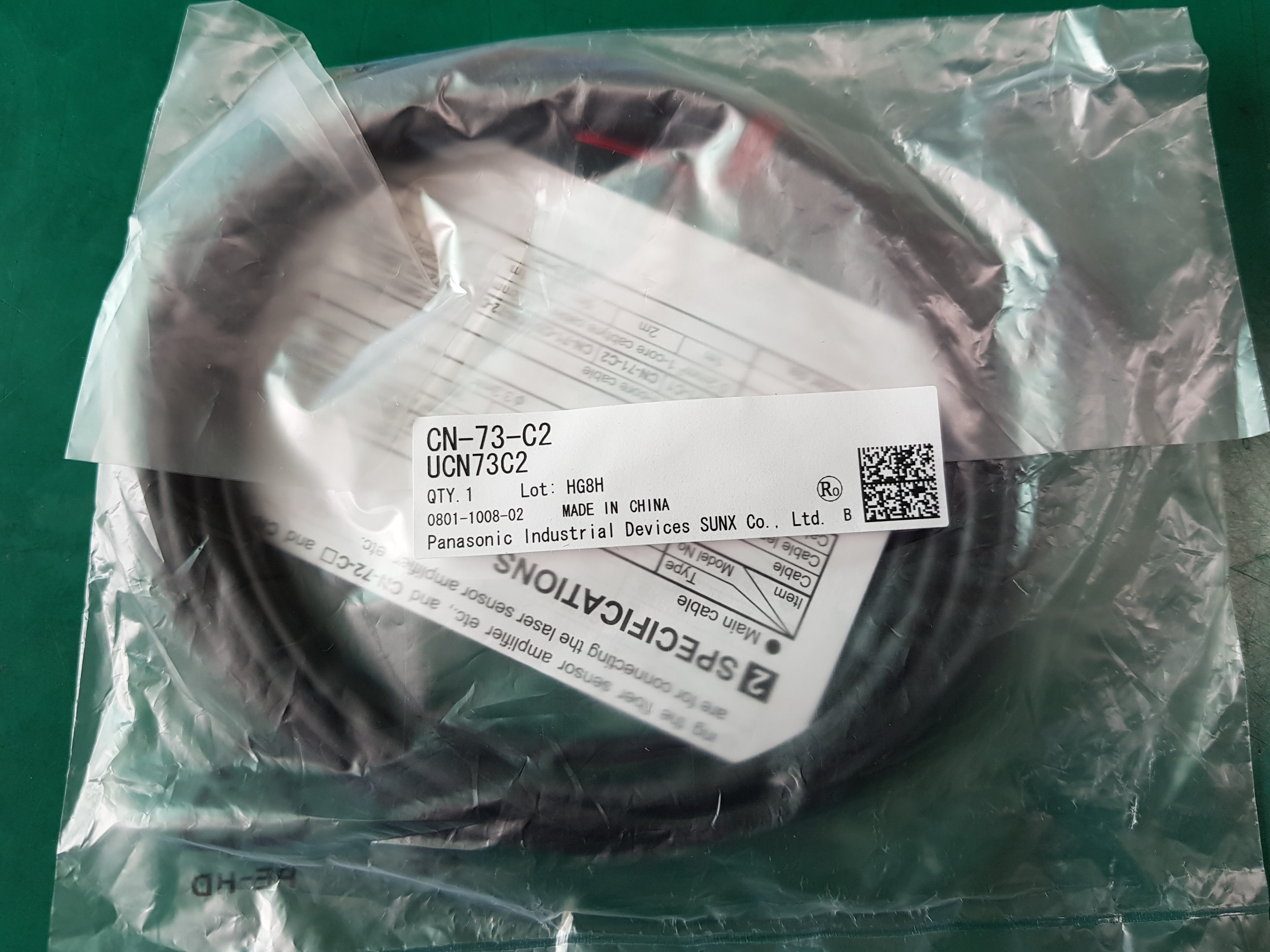 PANASONIC SENSOR QUICK-CONNECTION CABLE CN-73-C2(미사용품)