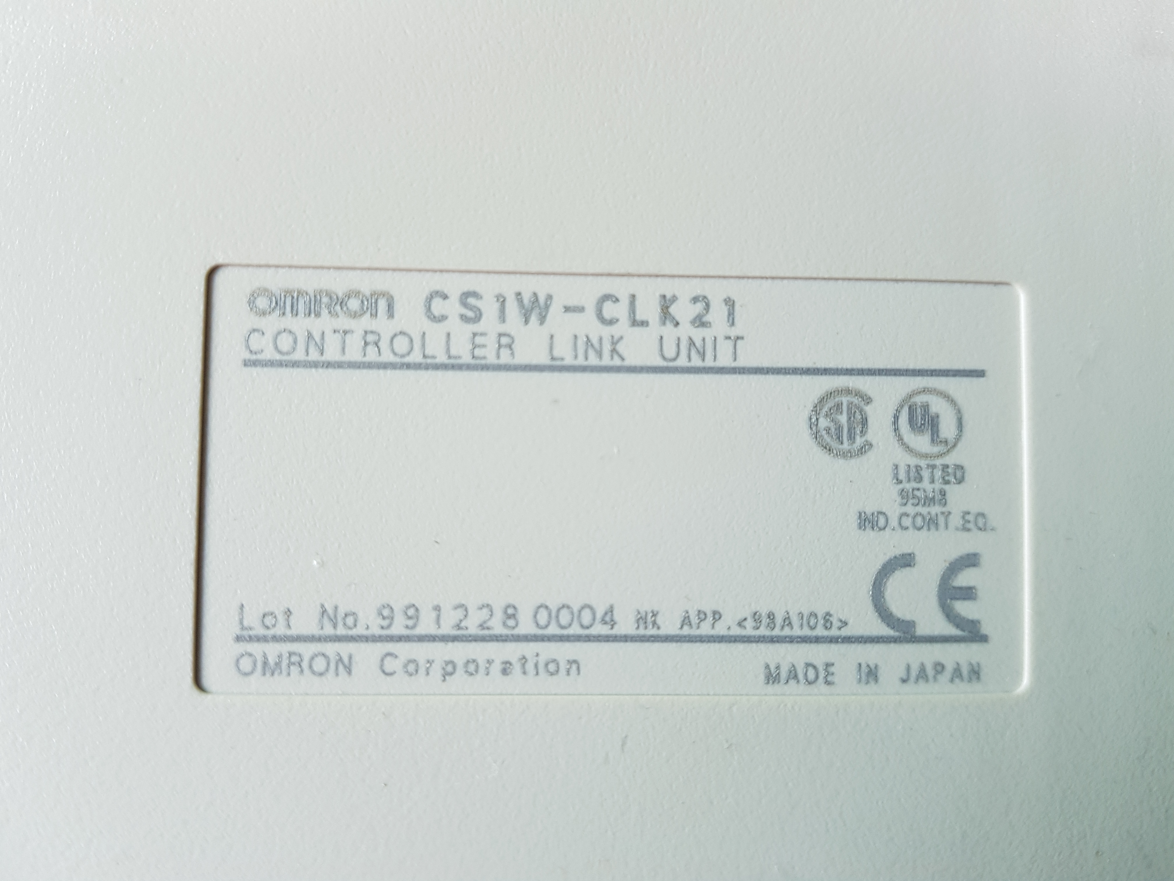CONTROLLER CS1W-CLK21(중고)