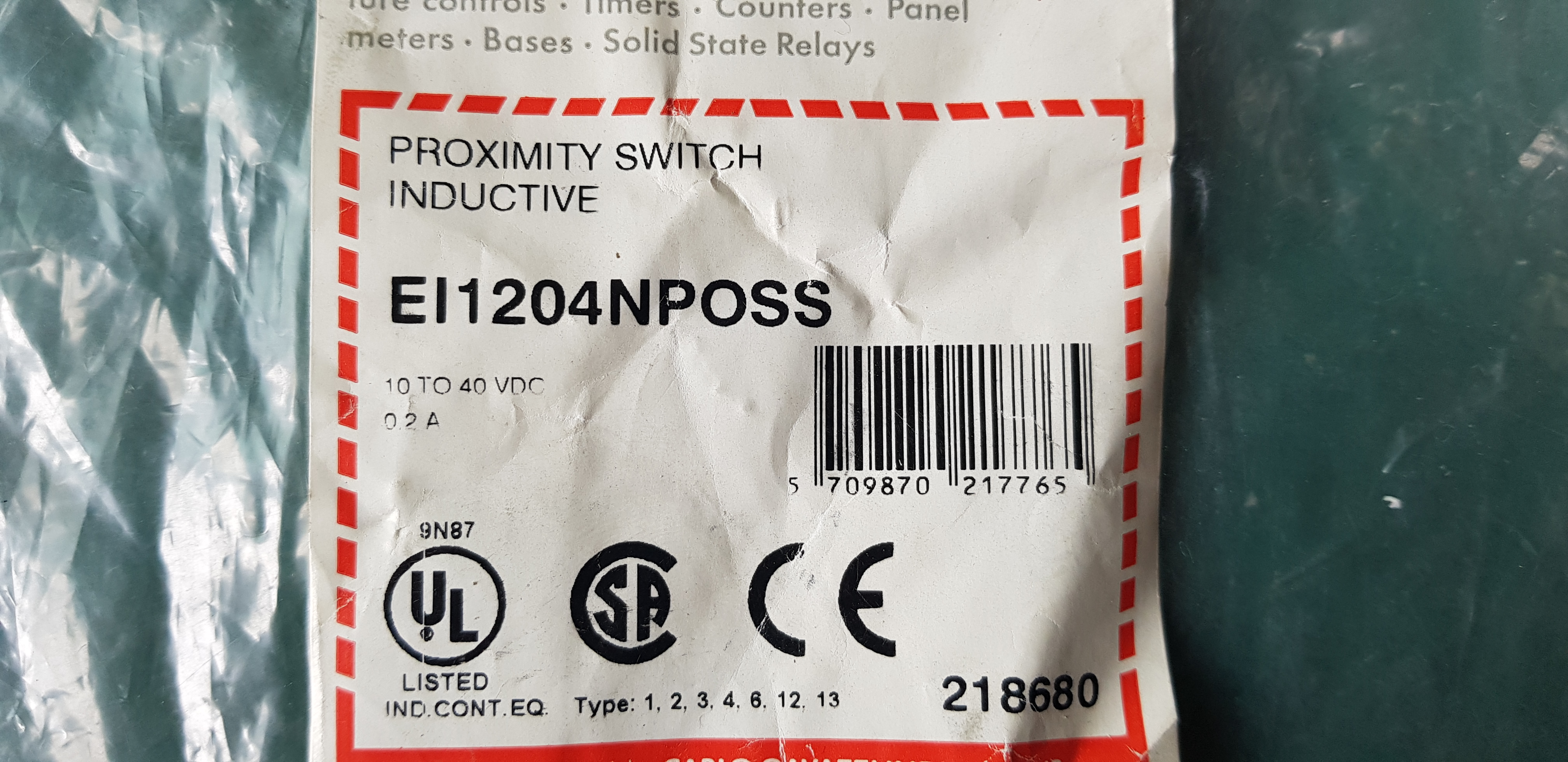 PROXIMITY SWITCH EI1204NPOSS (A급-미사용품)