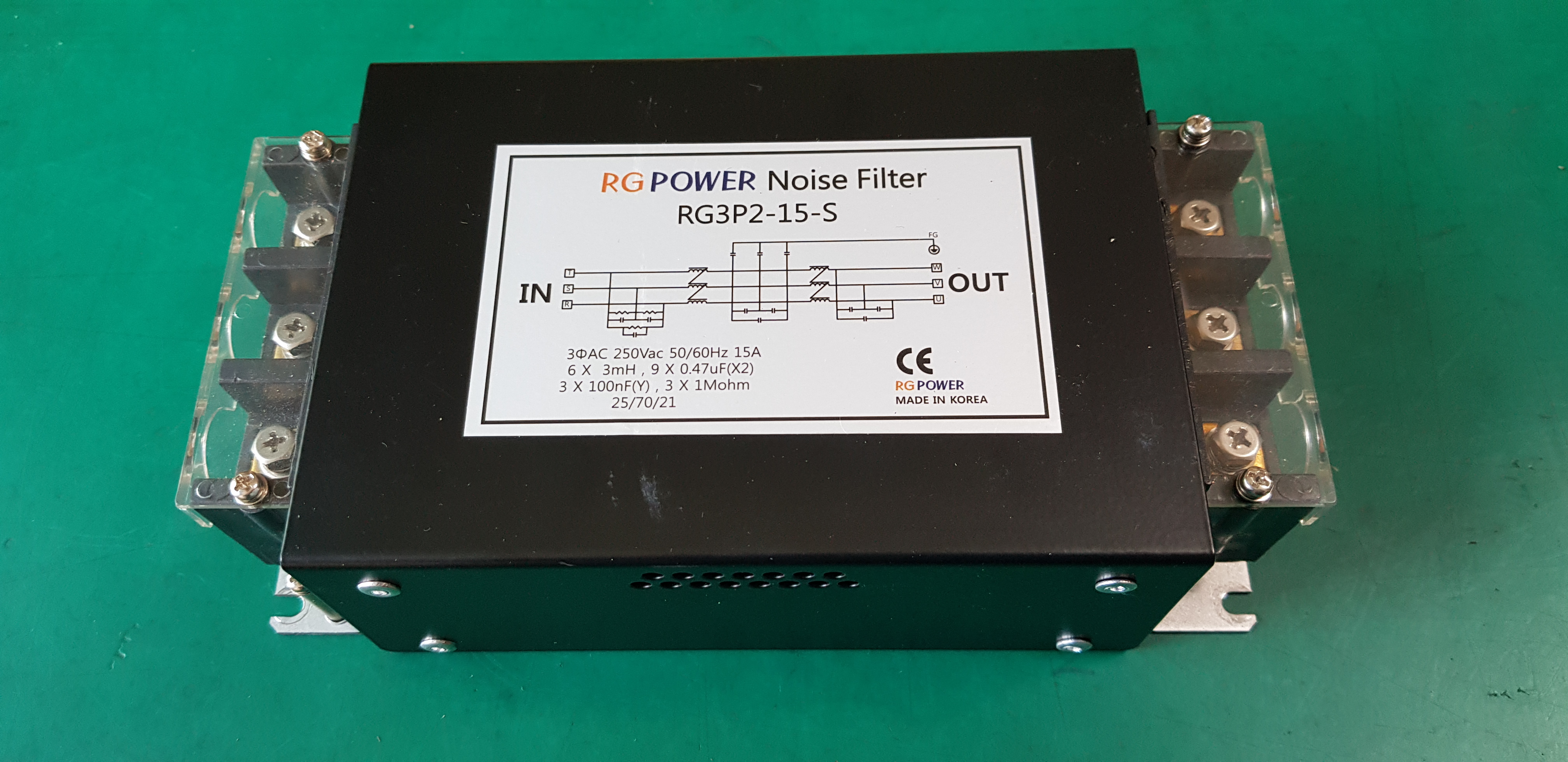 RG POWER NOISE FILTER RG3P2-15-S (중고)