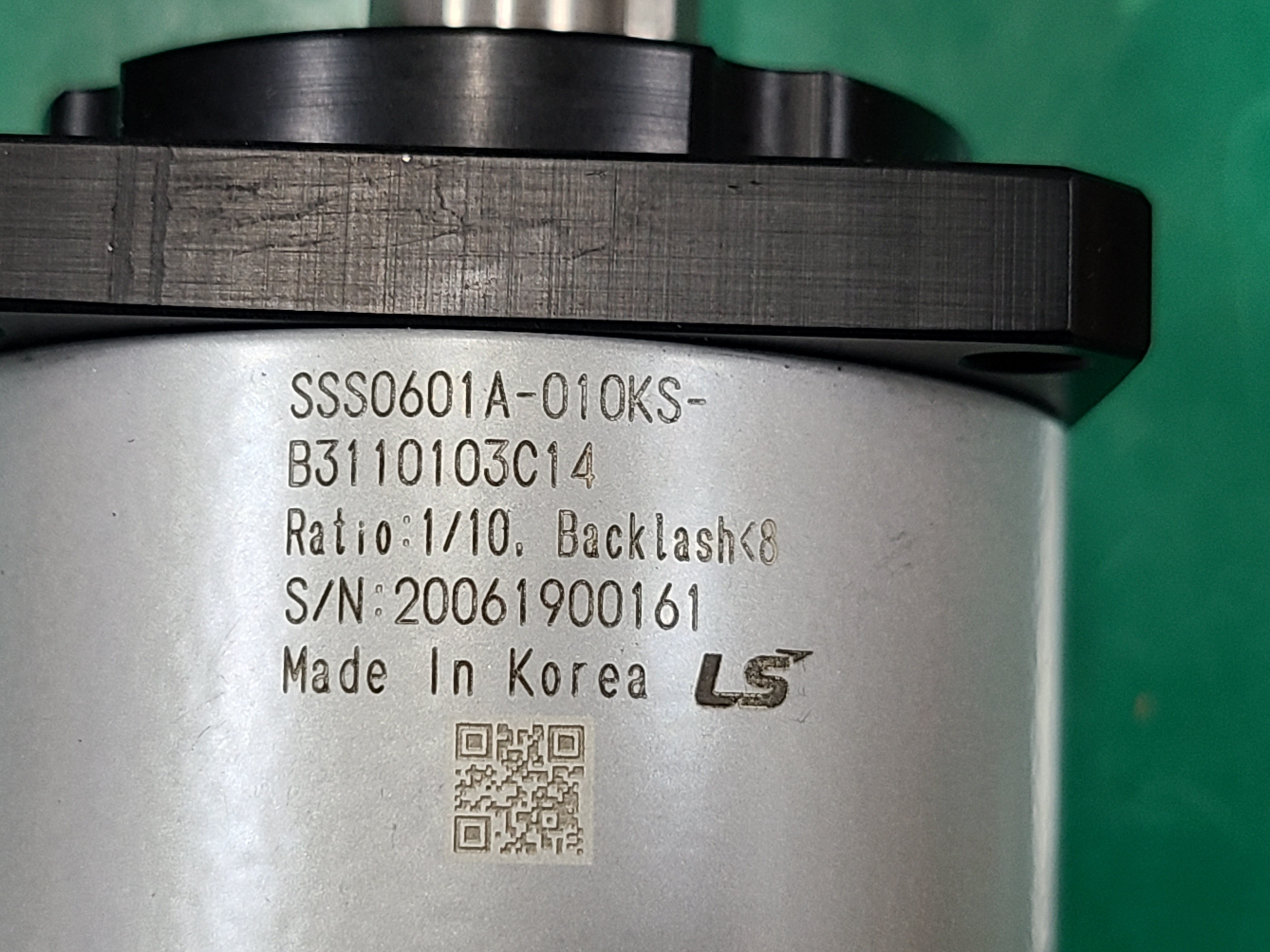 (미사용중고) LS SERVO MOTOR 감속기 SSS0601A-010KS-B3110103C14 (10:1) 엘에스 서보모타 감속기