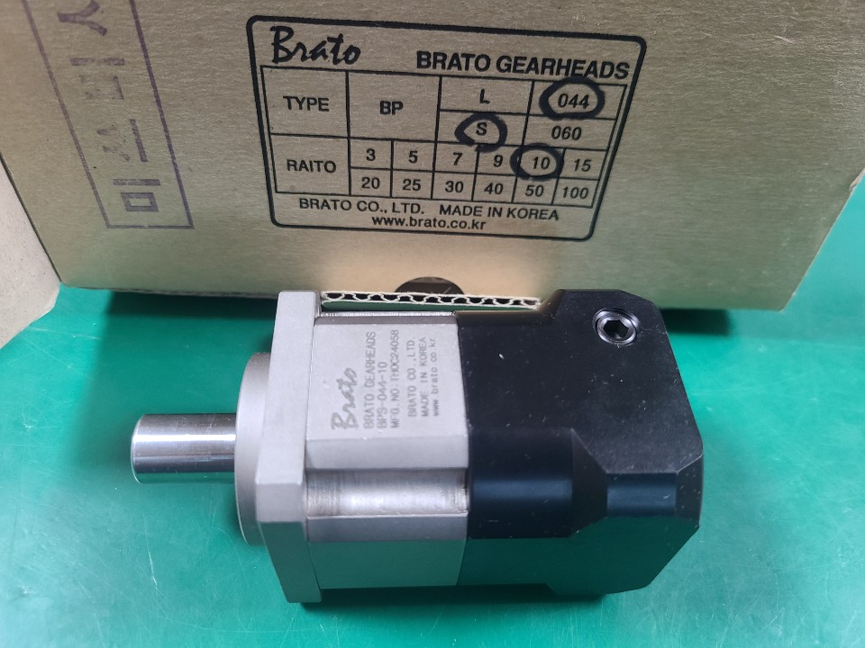 (A급-포장상태) BRATO GEARHEADS BPS-044-10(10:1) 서보모타 감속기