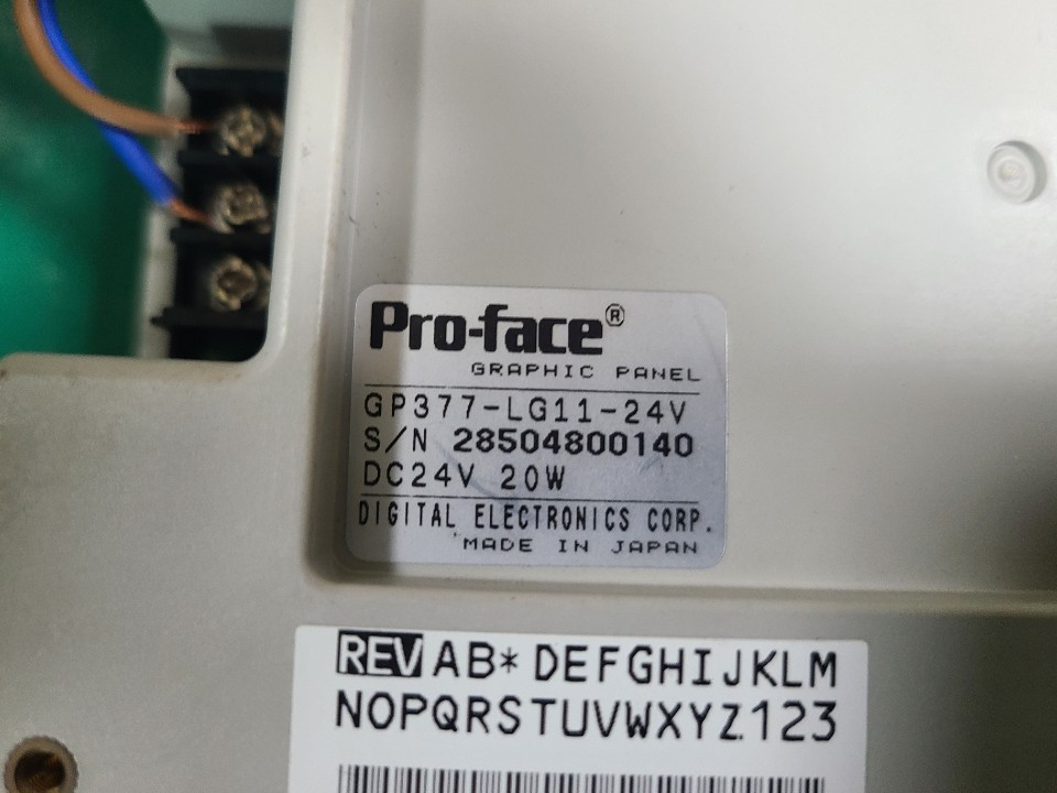 PRO-FACE GRAPHIC PANEL GP377-LG11-24V (중고) 프로페이스 그래픽 패널