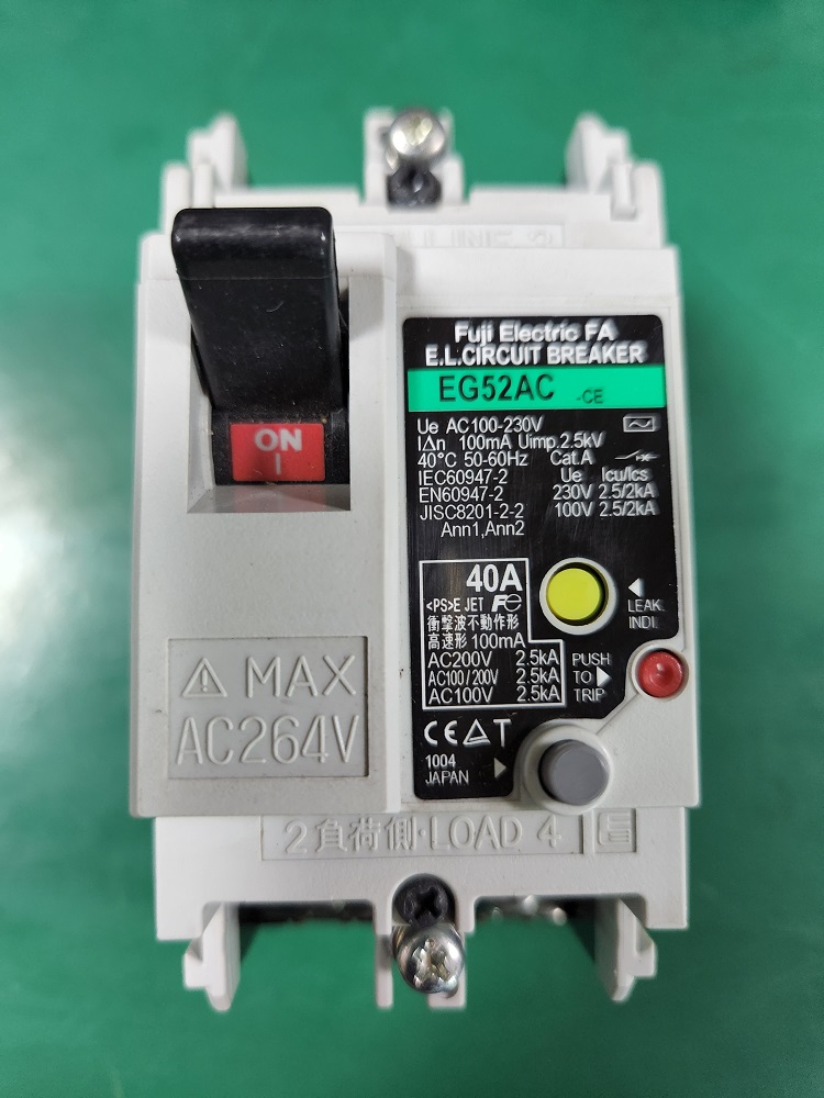 FUJI E.L.CIRCUIT BREAKER EG52AC (40A) 후지 회로 차단기 (중고)