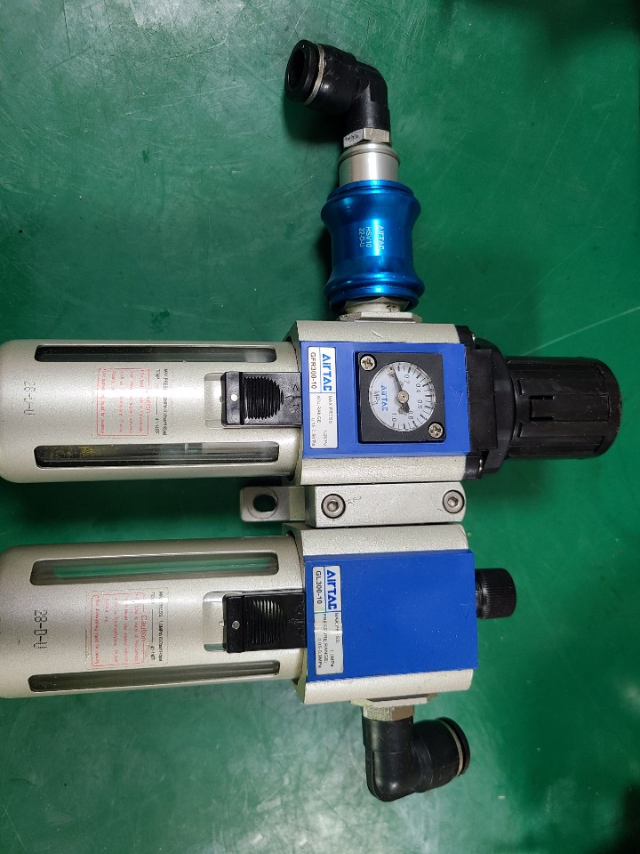 AIRTAC REGULATOR GFR300-10+GL300-10 (중고) 레귤레이터