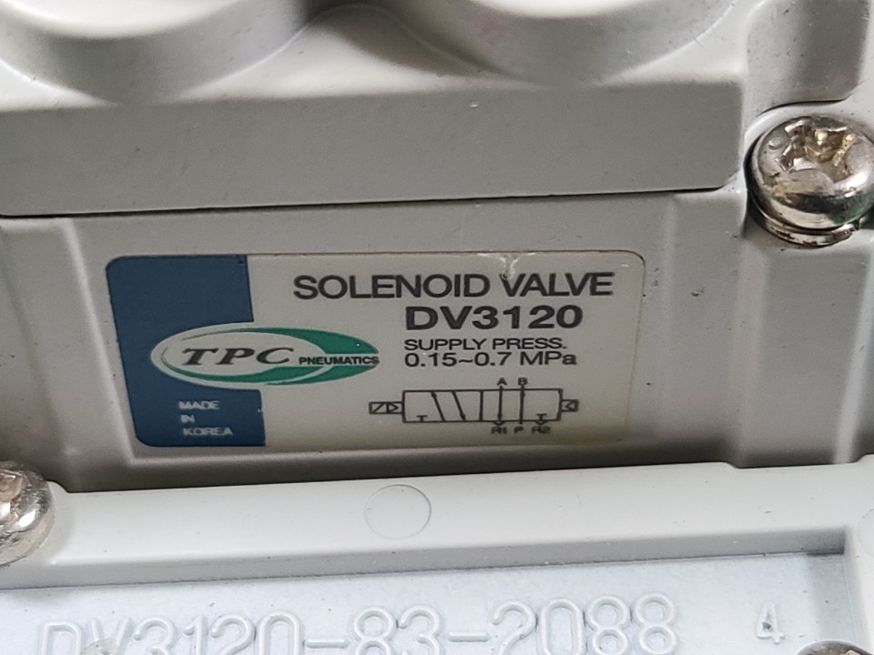 TPC SOLENOIDE VALVE DV3120(2EA) (중고) 솔레노이드 밸브