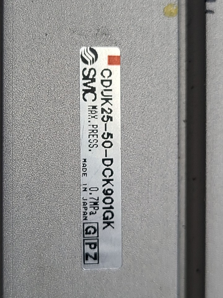 SMC CYLINDER CDUK25-50-DCK901GK (중고) 가이드 로드 실린더