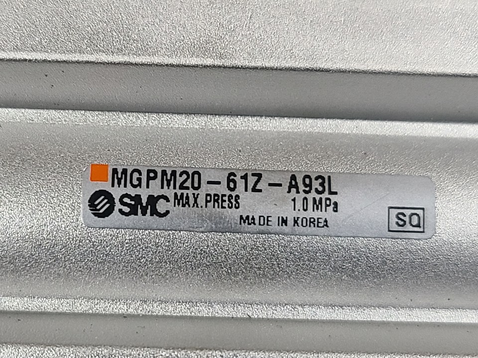 SMC GUIDE CYLINDER MGPM20-61Z-A93L (중고) 가이드 실린더