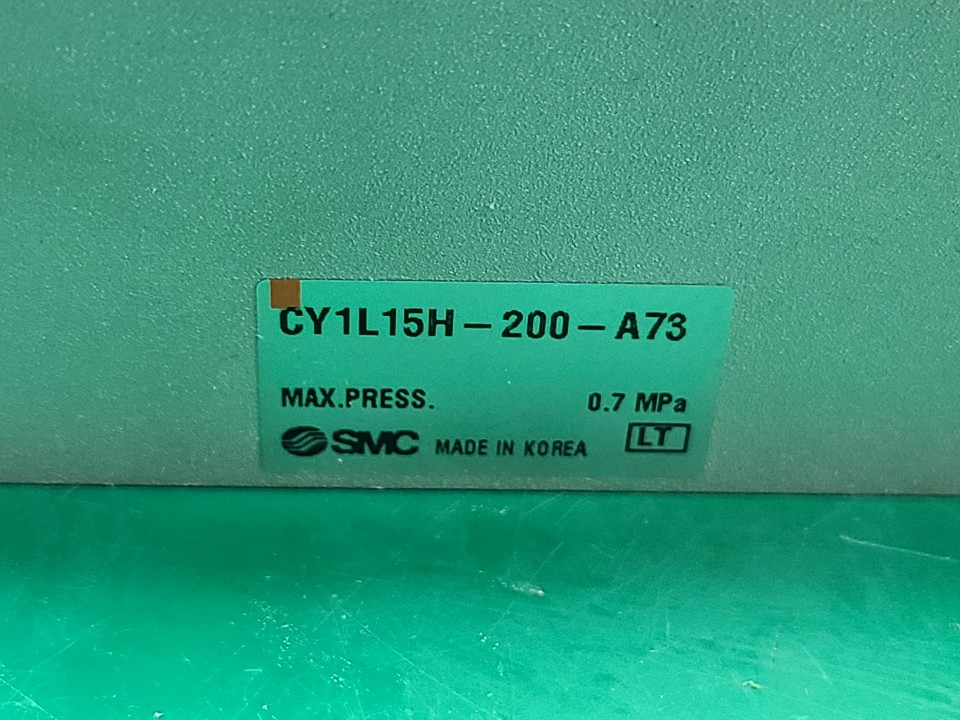 SMC RODLESS CYLINDER CY1L15H-200-A73 (중고) 로드레스 실린더