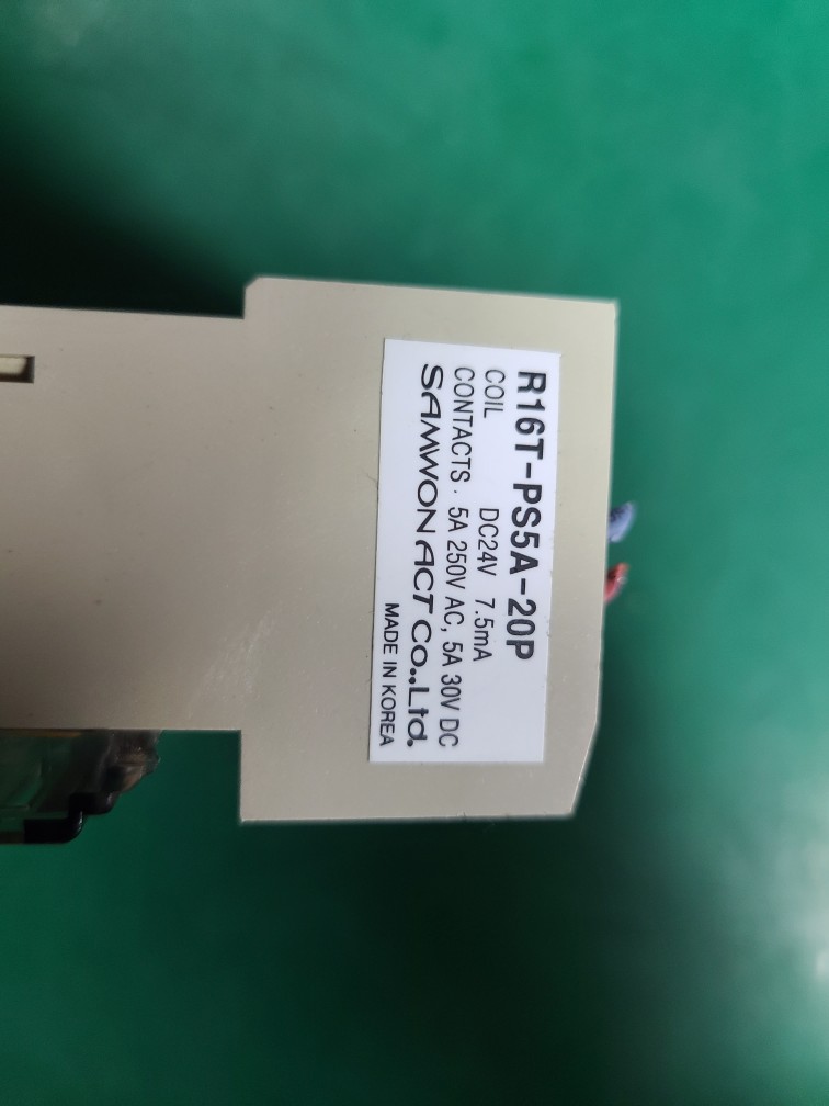 SAMWON RELAY R16T-PS5A-20P (중고) 삼원 릴레이
