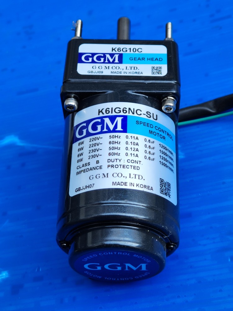(미사용중고) GGM SPEED CONTROL MOTOR K6IG6NC-SU+K6G10C 지지엠 속도조절모타
