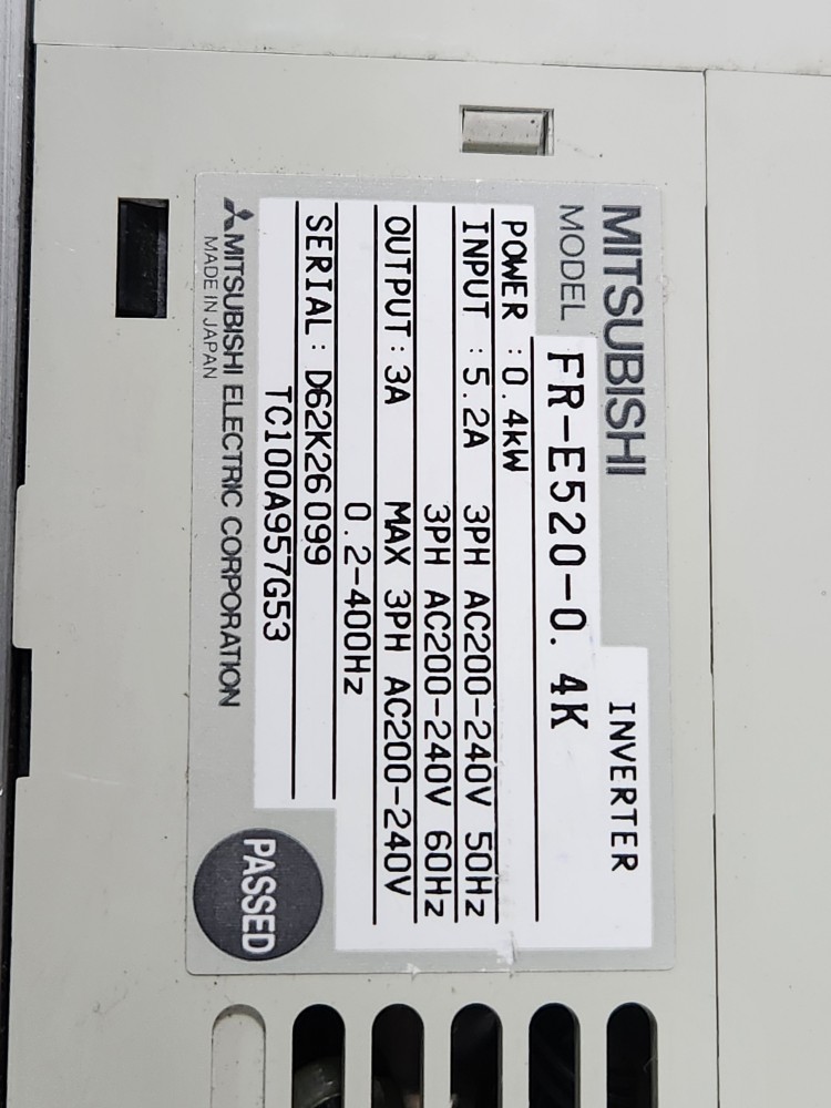 MITSUBISHI INVERTER  FR-E520-0.4K 미쓰비시 인버터 (중고)
