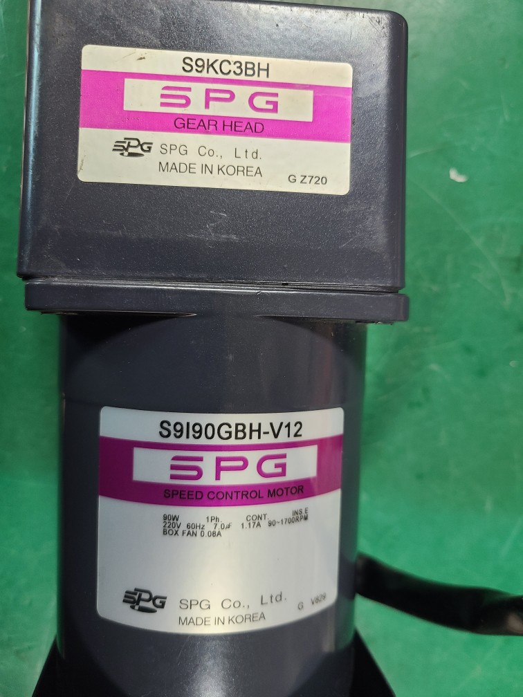 SPG SPEED CONTROL MOTOR S9I90GBH-V12+S9KC3BH (중고) 성신 속도조절형 모타