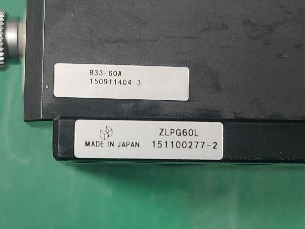 (A급-미사용품) MANUAL STAGE ZLPG60L+B33-60A 크로스롤러식 메뉴얼스테이지