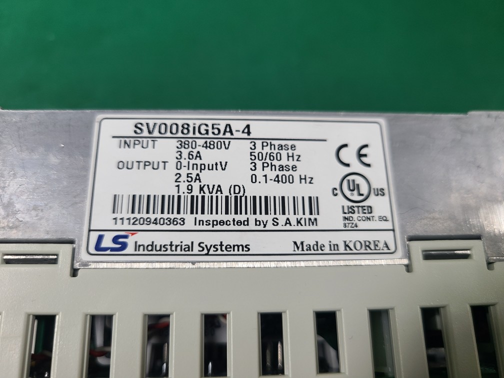 (미사용중고품) LS INVERTER SV008iG5A-4  엘에스 인버터