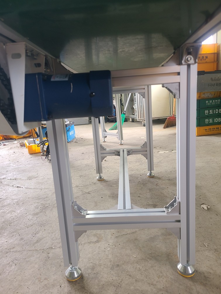 평벨트 콘베어 BELT CONVEYOR L1500*W385(300)*H720mm (중고)