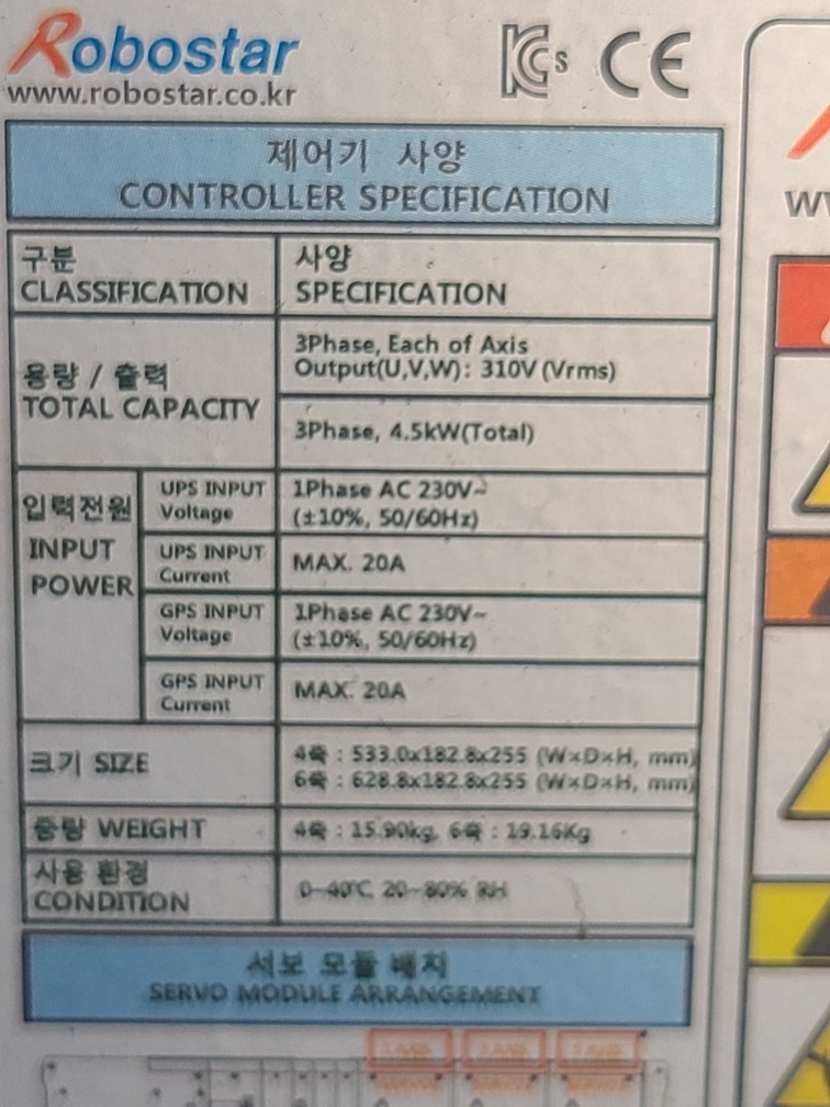 ROBOSTAR N1 CONTROLLER N1-RJ-175 N1-422XXX-N-C-X-C-X-U-C4-S12 (중고)