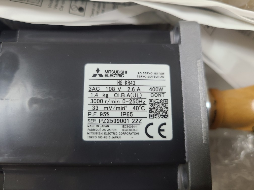 (A급-미사용품) MITSUBISHI SERVO MOTOR HG-KR43 서보모타