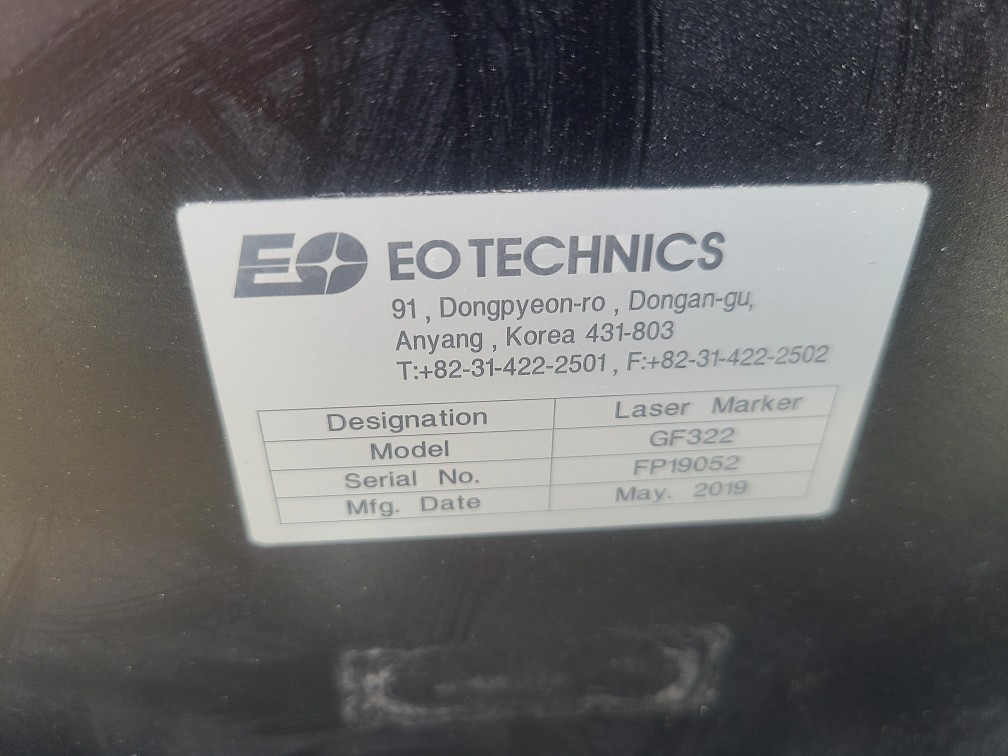 EO TECHNICS LASER MARKER UNIT GF322 (중고)