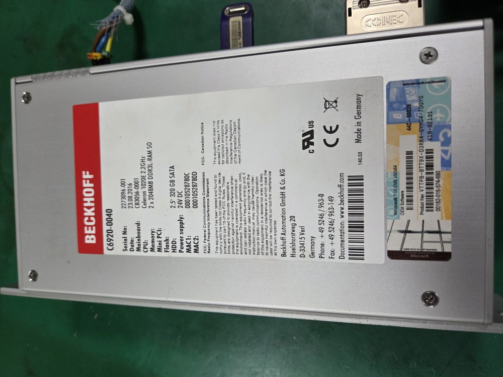 BECKHOFF 산업용 컴퓨터 C6920-0040 (중고)