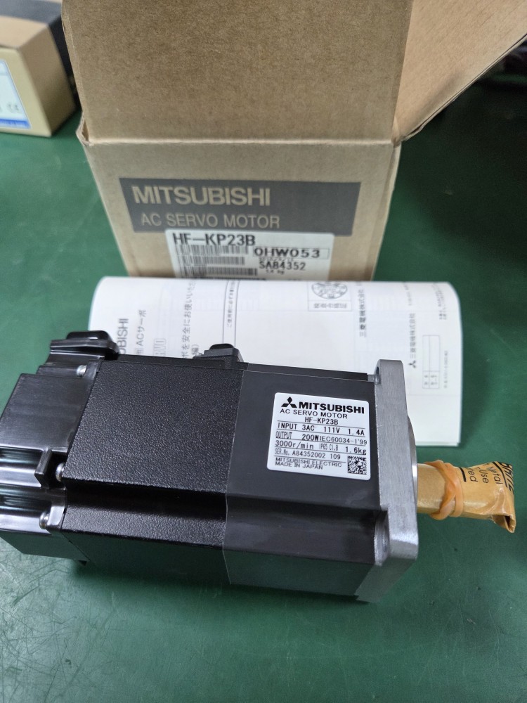 (A급-미사용품) AC SERVO MOTOR HF-KP23B 미쓰비씨 서보모타