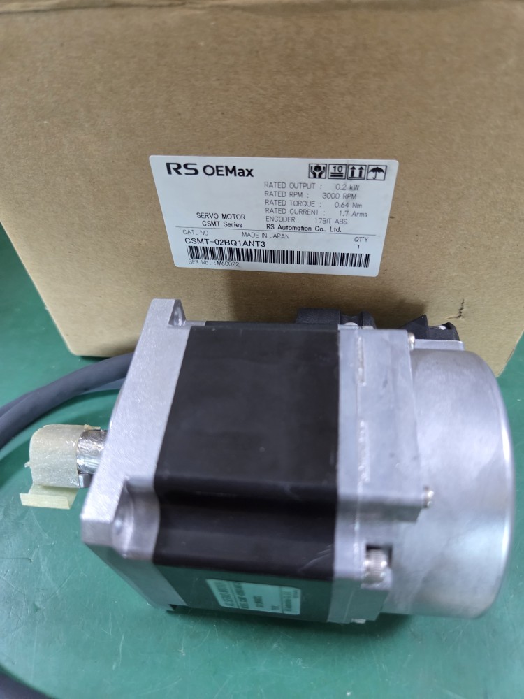 (A급-미사용품) AC SERVO MOTOR CSMT-02BQ1ANT3 서보모타