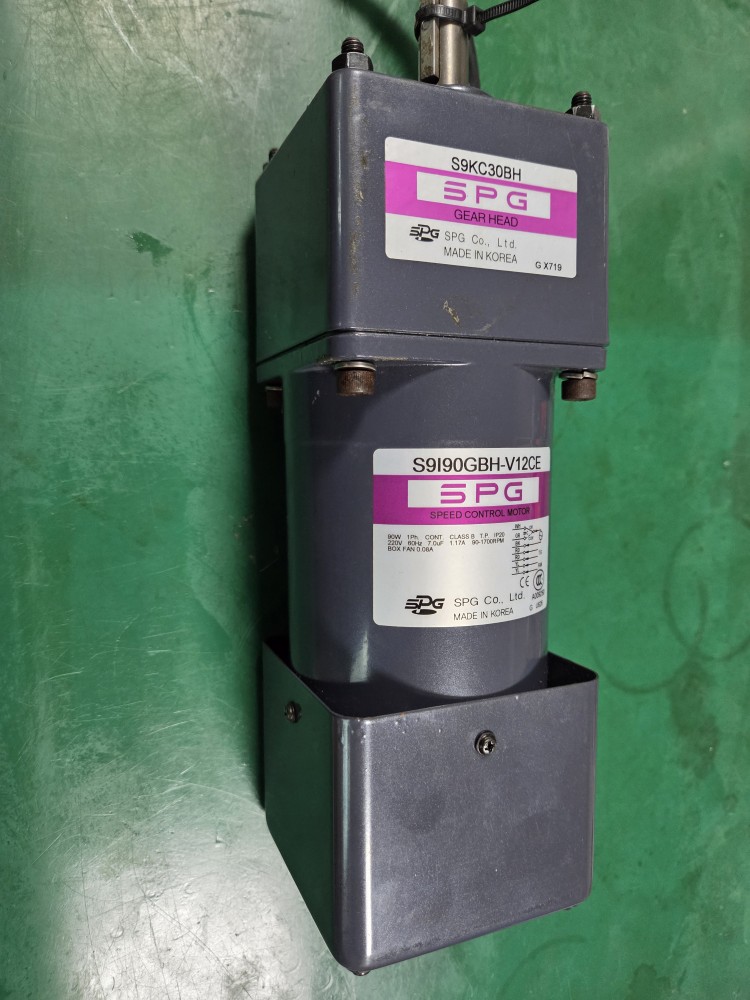 SPG SPEED CONTROL MOTOR S9I90GBH-V12CE+S9KC30BH (중고) 속도조절모타