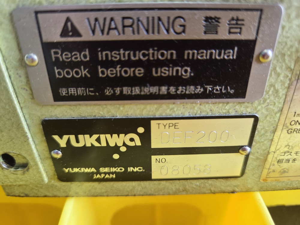 YUKIWA INDEX MOTOR DEF200(5IK40GN-S) (중고) 인덱스 테이블