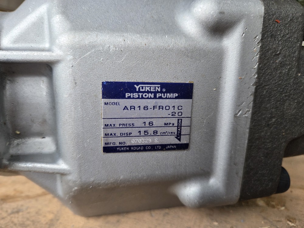 (A급-미사용품) YUKEN PISTON PUMP AR16-FR01C-20  피스톤펌프