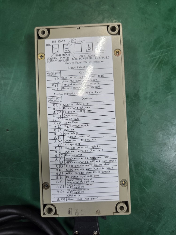 YASKAWA DIGITAL OPERATOR JUSP-OP02A (중고)