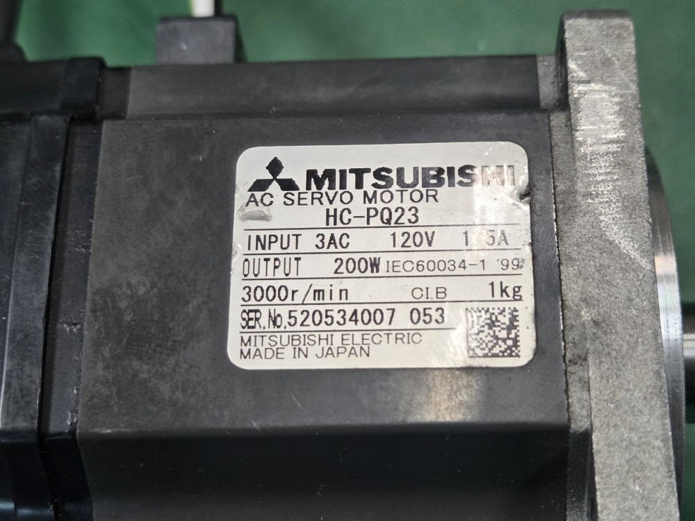 MITSUBISHI SERVO MOTOR HC-PQ23 (200W 중고) 서보모타