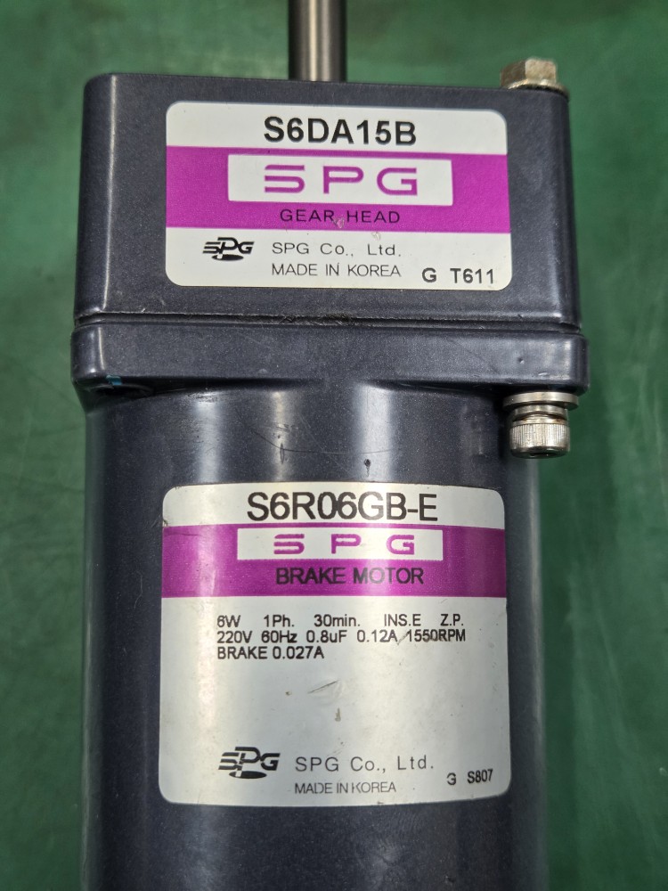 SPG BRAKE MOTOR S6R06GB-E + S6DA15B (중고)