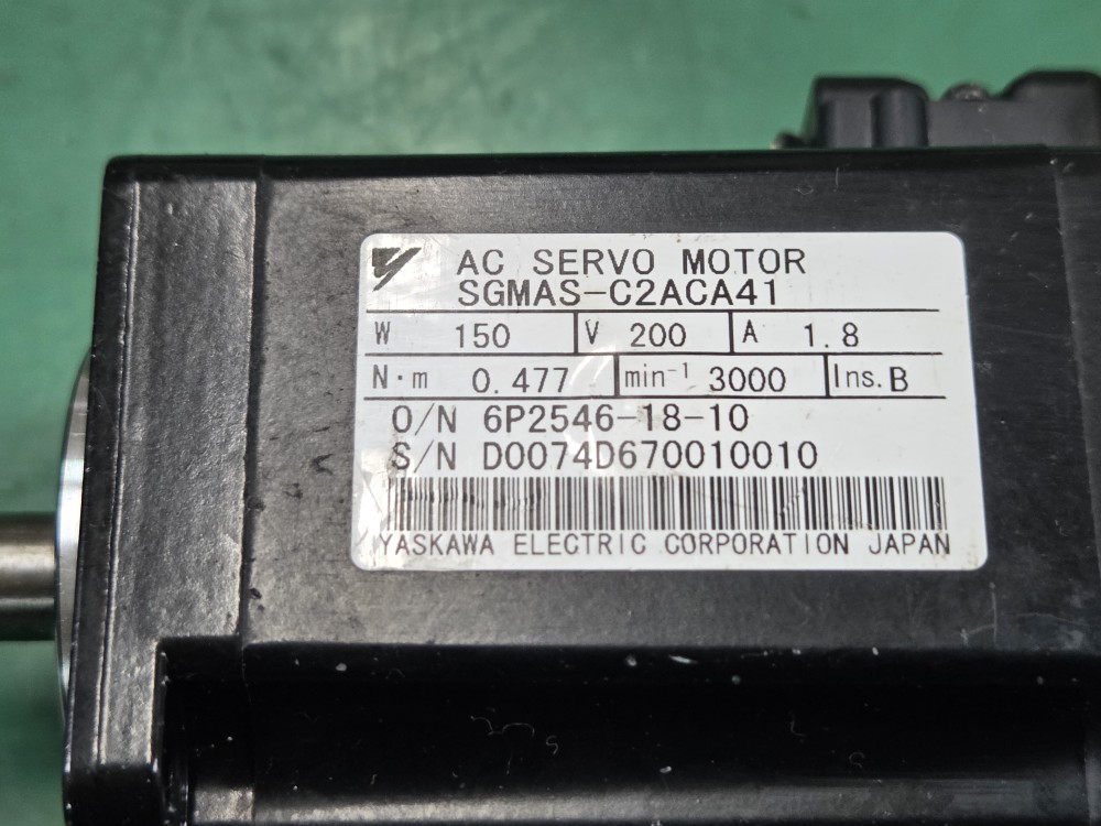 YASKAWA SERVO MOTOR SGMAS-C2ACA41 (150W 중고) 서보모타