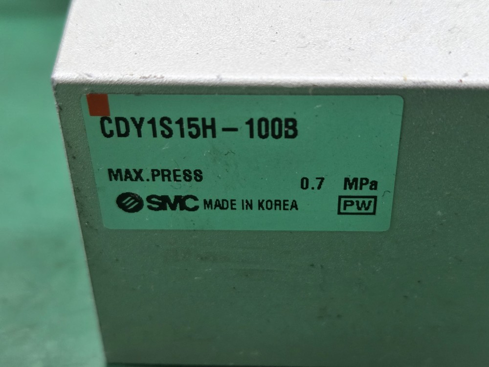 SMC RODLESS CYLINDER CDY1S15H-100S (중고) 로드레스 실린더