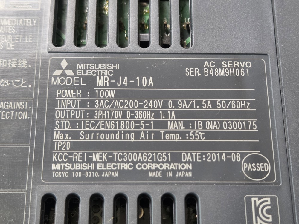 MITSUBISHI SERVO DRIVE MR-J4-10A(중고) 미쓰비씨 서보 드라이브