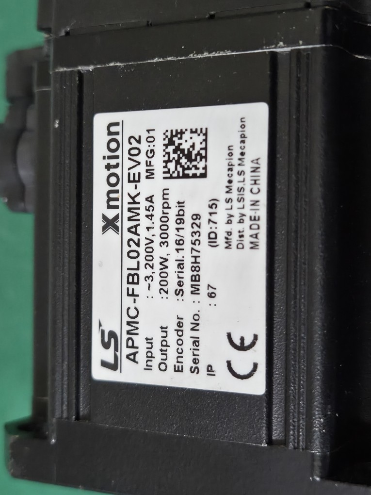 LS XMOTION SERVO MOTOR APMC-FBL02AMK-EV02 (중고)