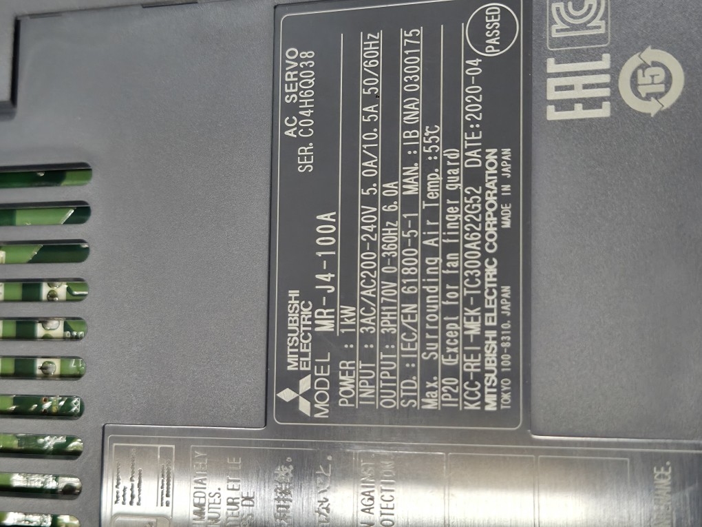 SERVO DRIVER MR-J4-100A(중고) 미쓰비씨 서보드라이버
