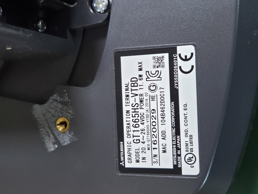 (A급-미사용품)GRAPHIC OPERATION TERMINAL GT1665HS-VTBD + GT16H-C100-42P